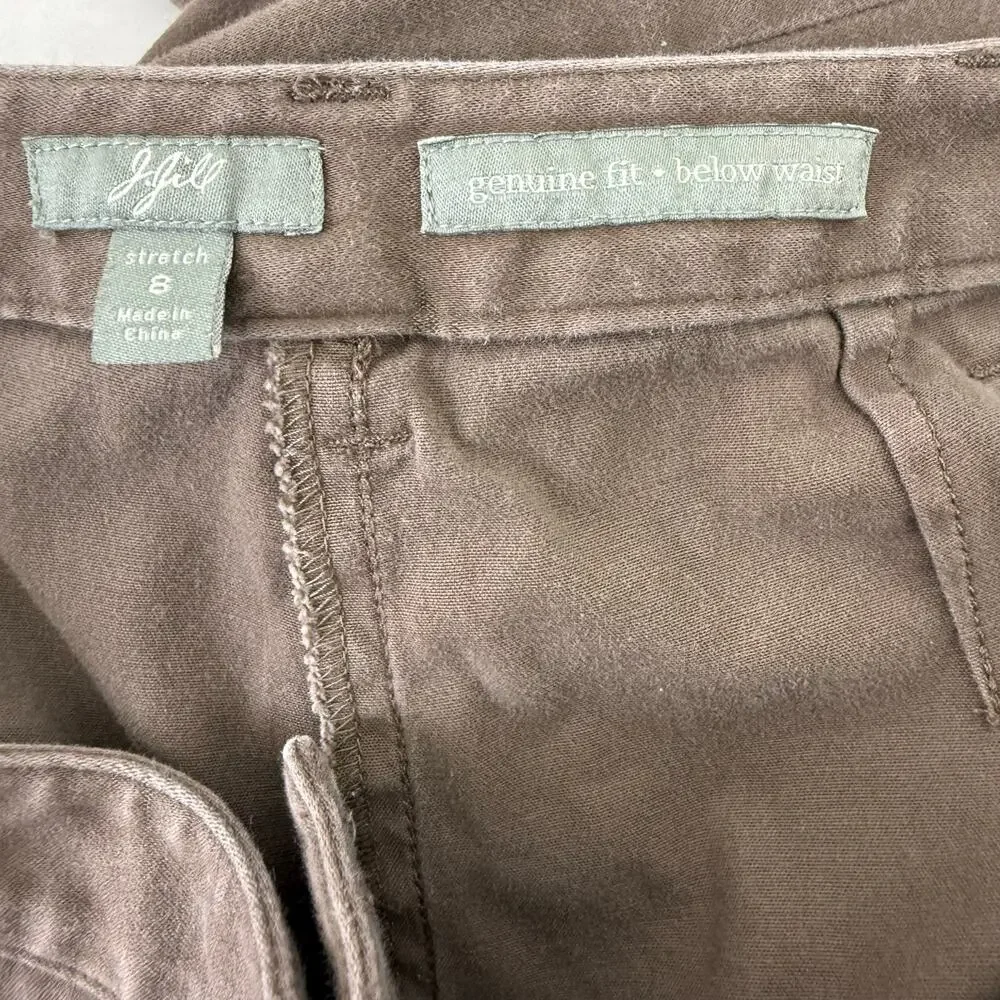 J. Jill Taupe Stretch Chino Pants 8
